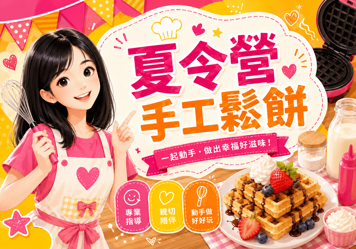 夏令營手工鬆餅:自己動手做,香甜成就感滿滿🧇✨