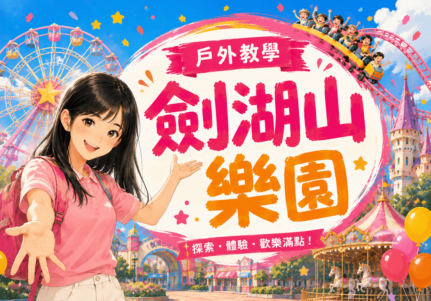 劍湖山樂園出發!夏日戶外教學玩翻天,歡笑與冒險一次滿載🎢☀️